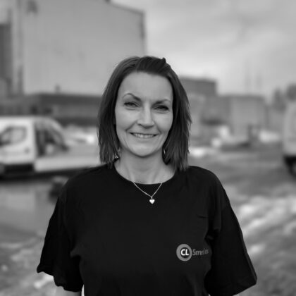 Tine hjemmeside - sort:hvid